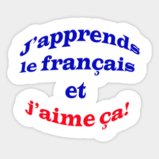 i love french Sticker